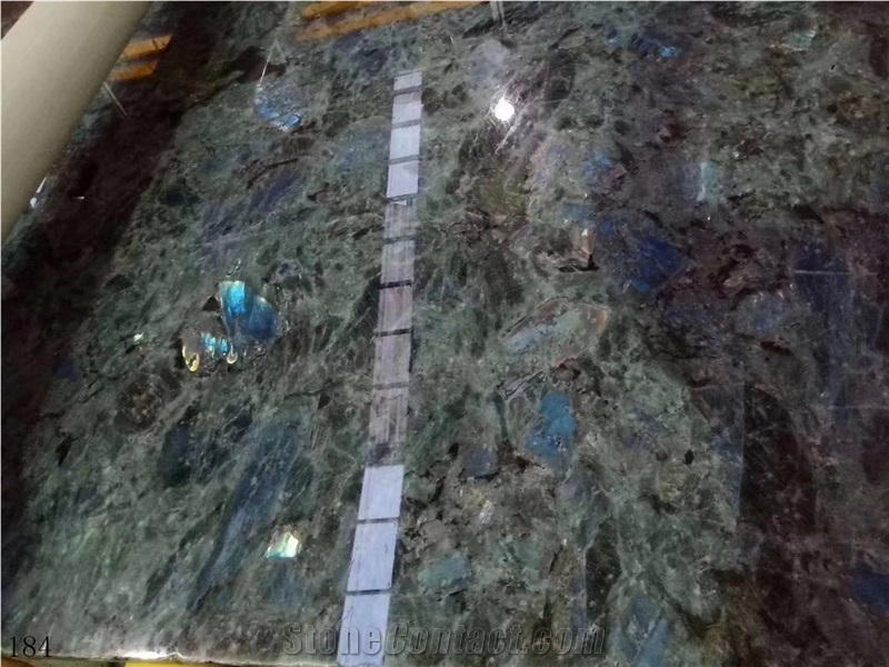 Brazil Blue Emerald Granite Labradorite Stone Slab