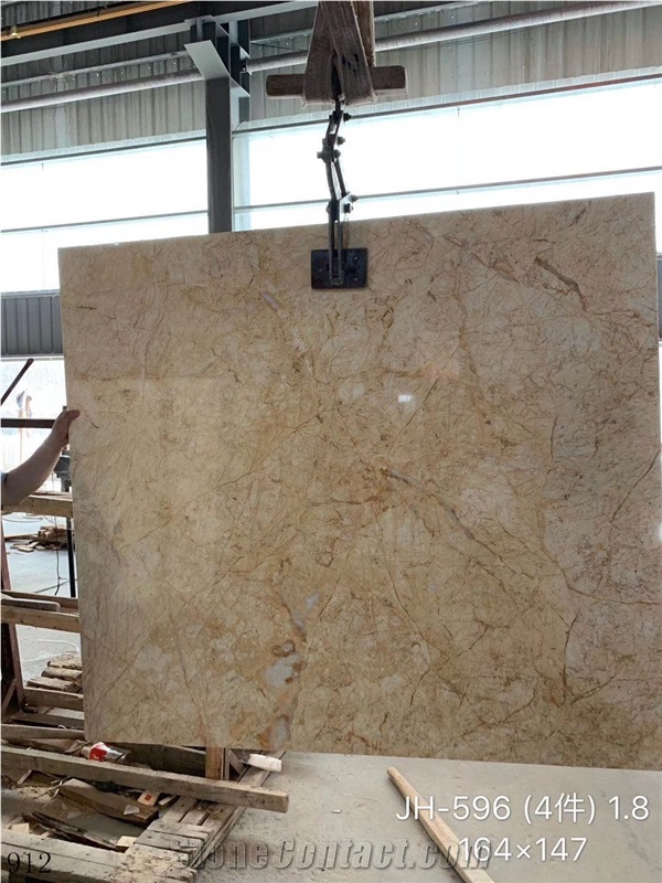 Turkey Feather Gold Marble Slab Wall Floor Tiles