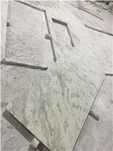 White Galaxy Granite Prefab Vanity Top