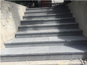 G654 Grey Granite Stairs