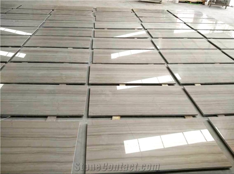 Athens Grey Wood Grain Marble Flooring Wall Tiles