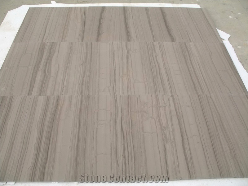 Athens Grey Wood Grain Marble Flooring Wall Tiles