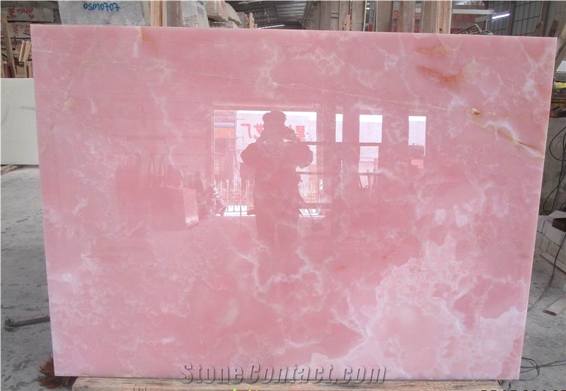 Extra Quality Light Pink Onyx Slabs From China Stonecontact Com