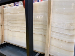 Natural White Tiger Onyx Book Match Slabs Tiles