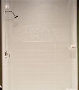 Cultured Marble Shower Room for Hotel Bath Design