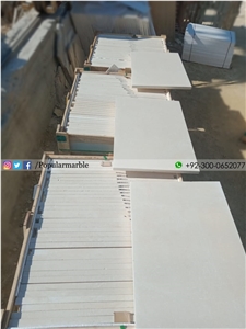 White Limestone Wall Cladding Honed Pakistan