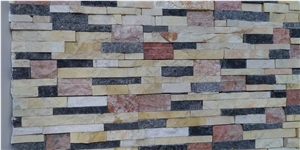 Mixed Color Marble Wall Panel,, Stone Veneer