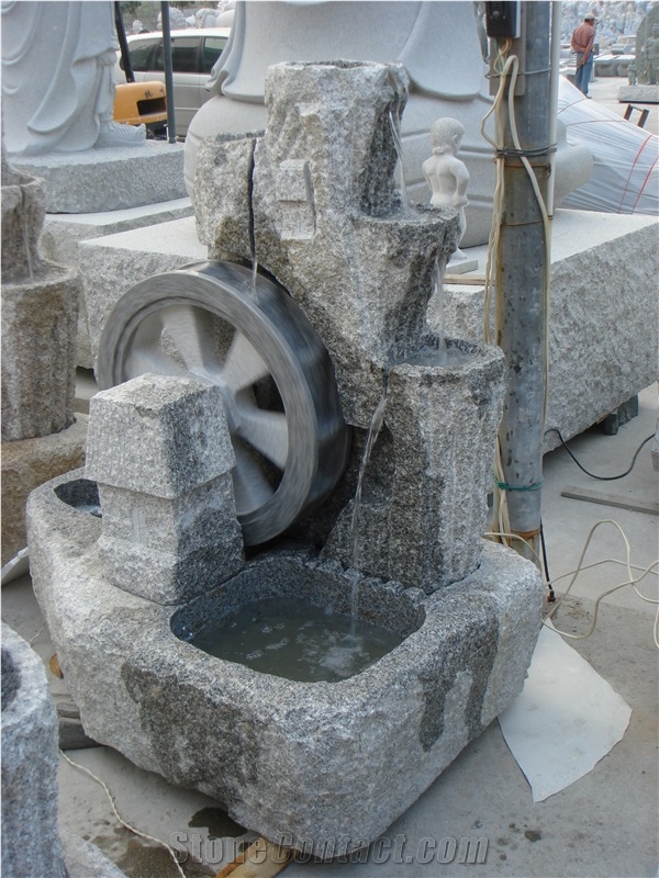 Cheap Granite Stone Garden Water Fountain