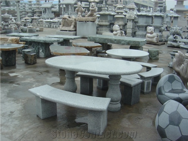 Garden Furniture Stone Benches for Exterior Design