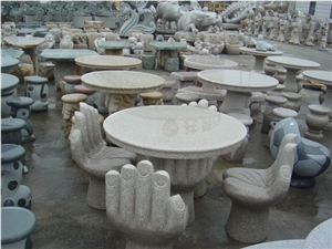 Granite Park Bench Garden Stone Tables and Chairs