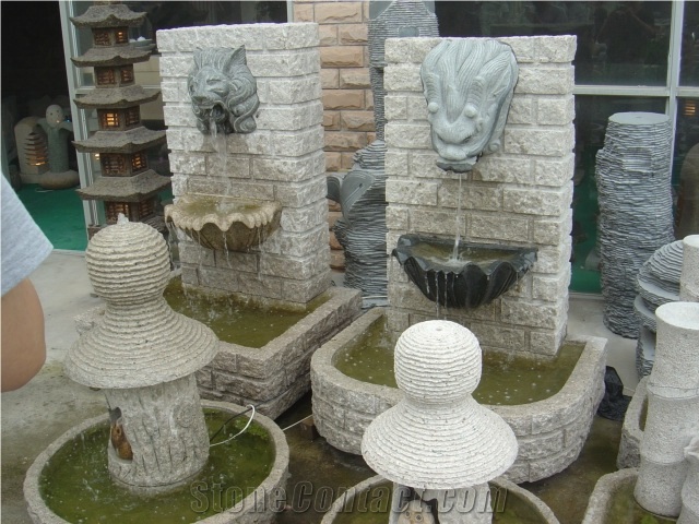 Granite Stone Water Fountain for Garden
