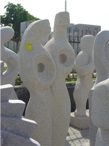 Modern Granite Garden Abstract Stone Sculpture