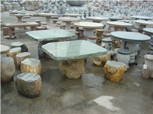 Popular Outdoor Granite Stone Bench and Chair