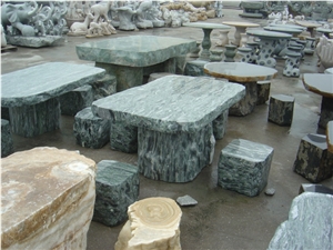 Popular Outdoor Granite Stone Bench and Chair