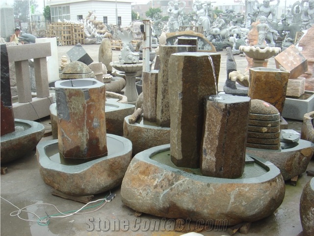 Small Water Fountain Granite Stone Carvings