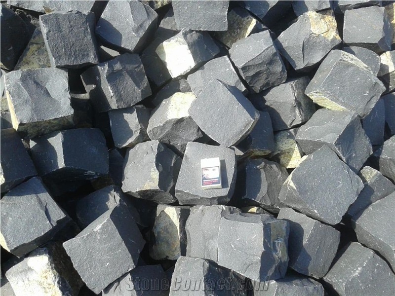 Basalt Cube Stone, Cobblestone, Pavingstone, Sett