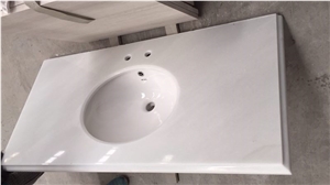 White Jade Of Marble,The Countertop Of Bathroom