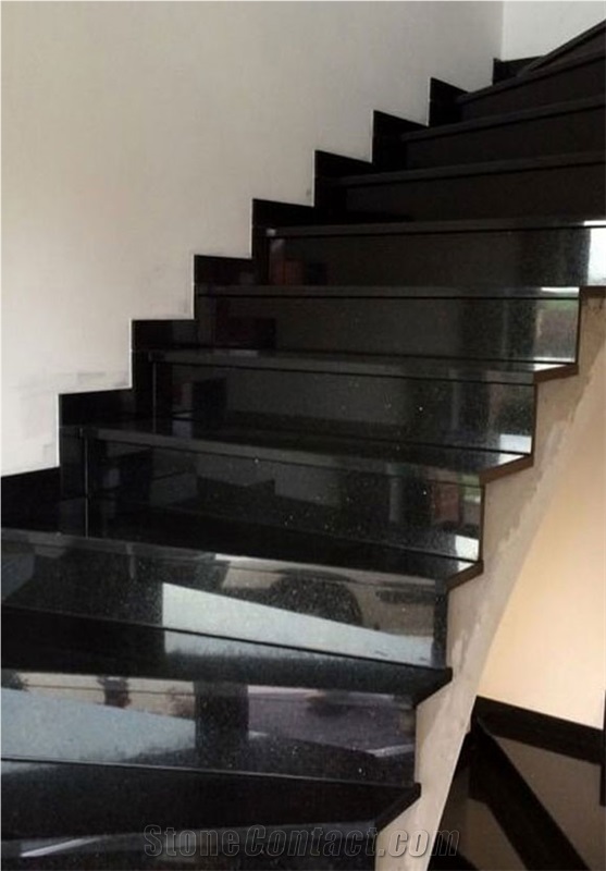 Absolute Black Granite Stairs
