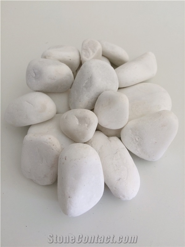 Dolomite Marble Pebble, White Pebble, White Gravel