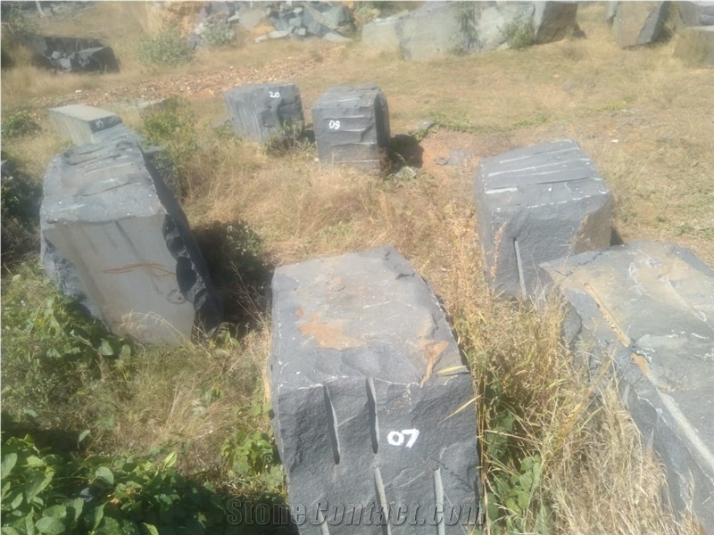 Dhanpura Black Granite Block, India Black Granite