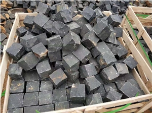 Black Basalt Cube&Paver,Cobble,Natural Split,Riven