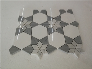 New Design Marble Mosaic Tiles,Waterjet