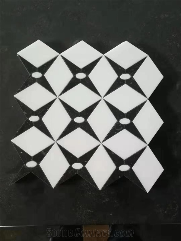 New Design Waterjet Marble Mosaic Tile, Mosaic Pattern