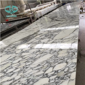 Arabescato White Marble Tiles & Slabs