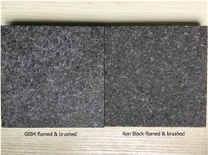 New G684 Black Granite Flamed Flooring Paving Tiles