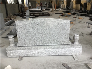 New Pearl White Granite Serp Top Single Monuments