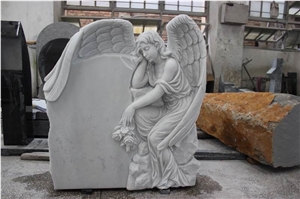 Wholesale China White Marble Angel Heart Memorial