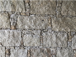 Rachao Rachado a Guilho Ponte De Lima Yellow Granite Wall Bricks