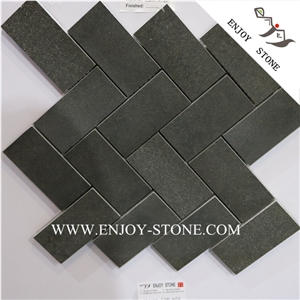 Chinese Basalt Mosaic Design,Herringbone Mosaic Tile
