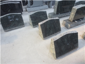 Tropical Green Granite Upright Headstone 01