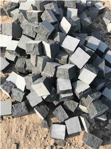 Black Basalt Cube Stone Cobbles