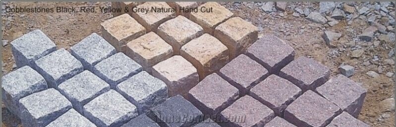 Granite Cobbles, Grey Granite Cube Stone & Pavers