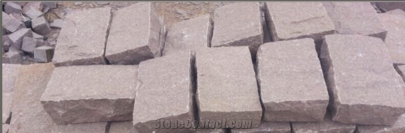 Granite Cobbles, Grey Granite Cube Stone & Pavers