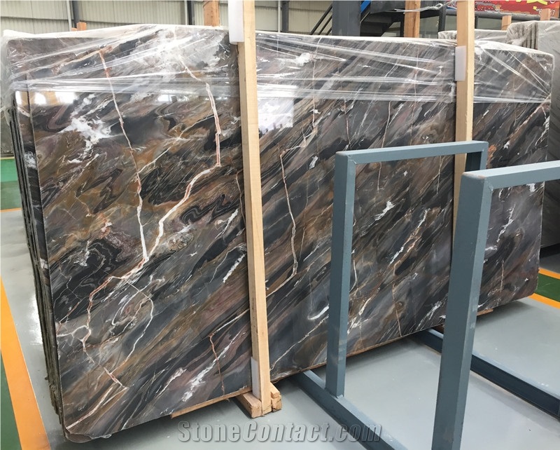Louis Grey Marble Tiles Slabs for Hotel Project