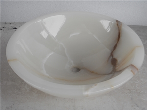 White Onyx Wash Basin, White Onyx Washbasin