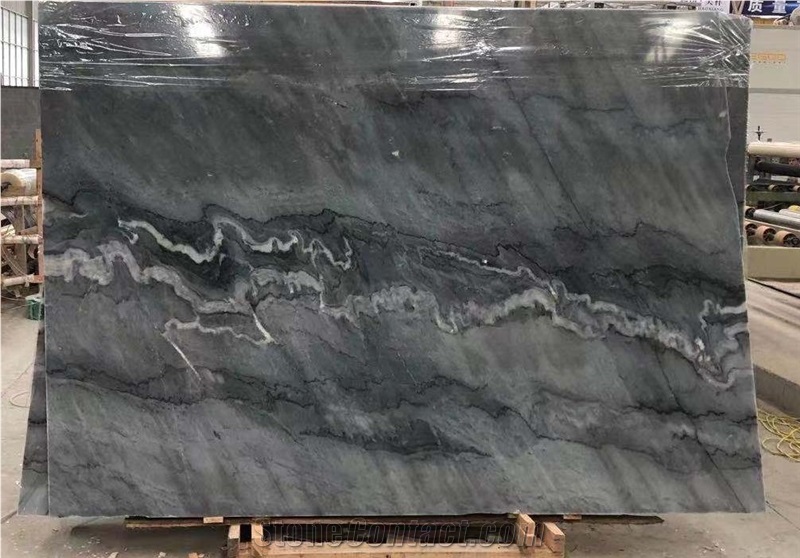 China Blues Grey Marble Slabs
