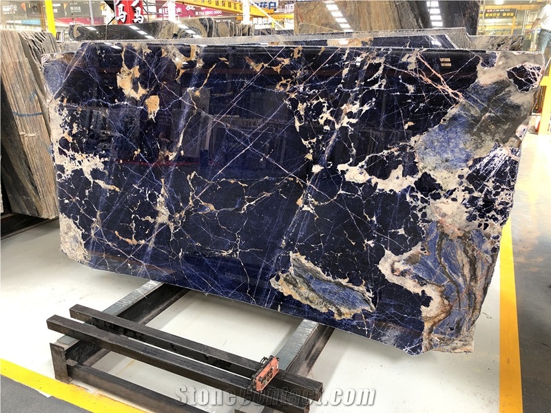 Blue Onyx Slabs Stone Luxury Cloisonne Slab
