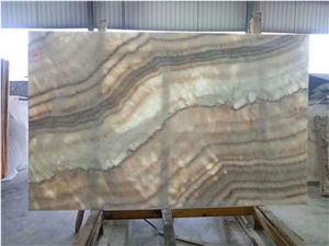 China Beige Onyx for Wall Cladding with Backlit