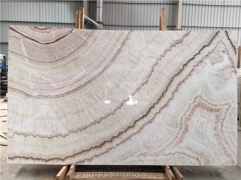 China Bookmatch Big Size Onyx Slabs for Wall