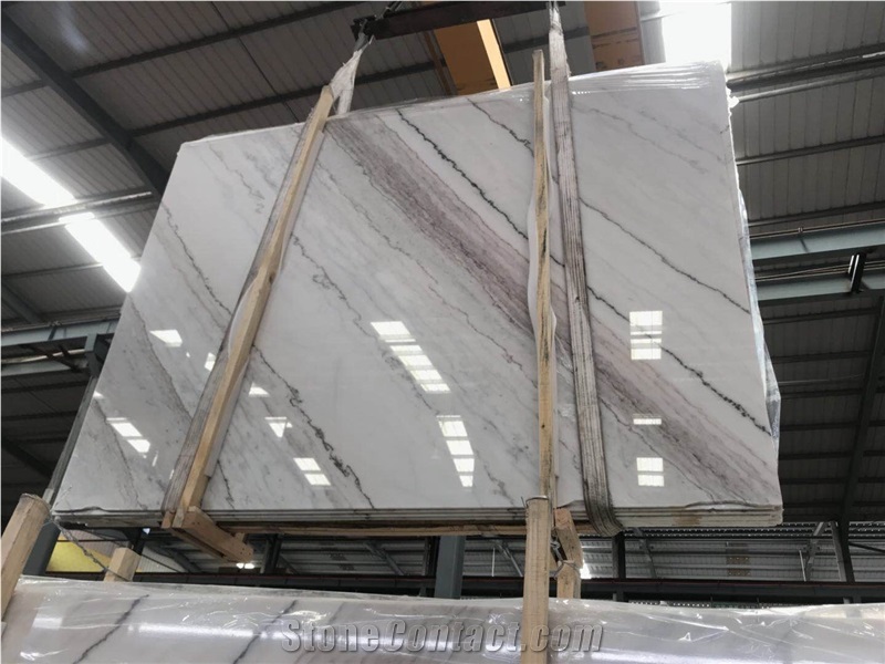 China Guangxi White Marble Countertops Slab