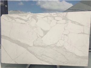 Polished Calacatta Marble Big Size Bookmatch Slabs