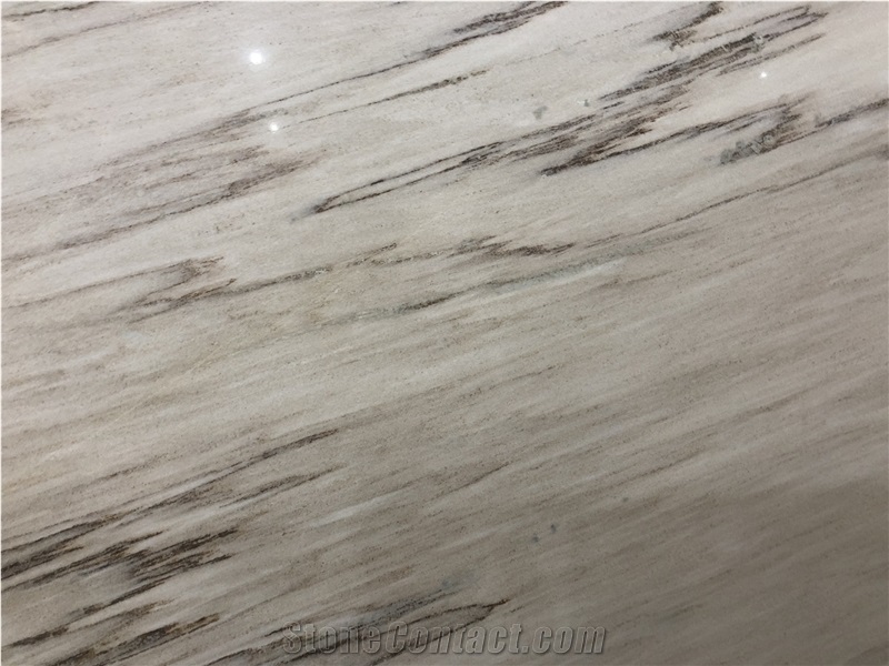 Polished White Sandy Marble Wall Cladding Marble
