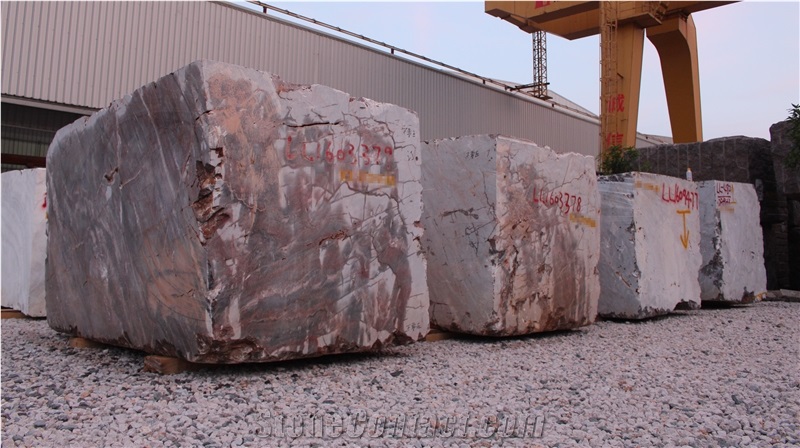 Quarry Pice Red Venice Marble Blocks from China