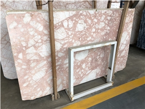Xijiang Pink Marble with Big White Cloud Spot