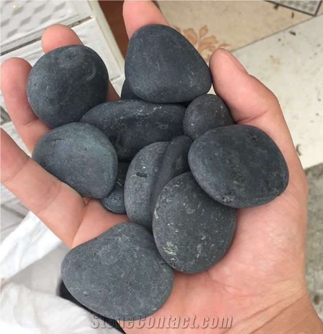 Aaa Grade Polished Black Pebbles