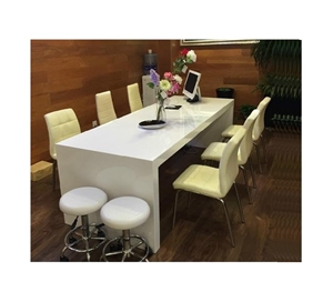 Acrylic White Office Desk Conference Table Design